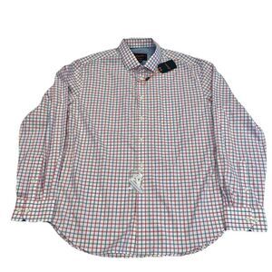 NEW NWT Mens Egara Slim Fit Stretch XL Long‎ Sleeve Button Down Dress Shirt